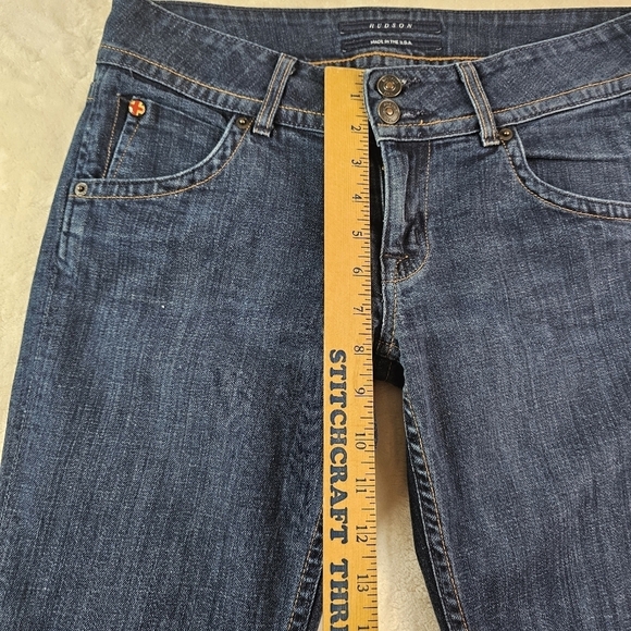 Hudson Jeans Made in USA #107906 Bootcut Denim Women’s 28 Dark Wash - Picture 3 of 13